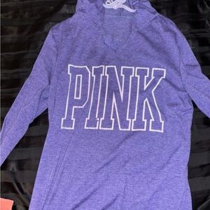 PINK Victoria's Secret Purple Crew Neck Sweater